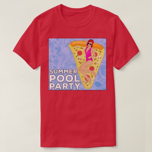 Summer Pool Party T-shirt (Design voorkant)