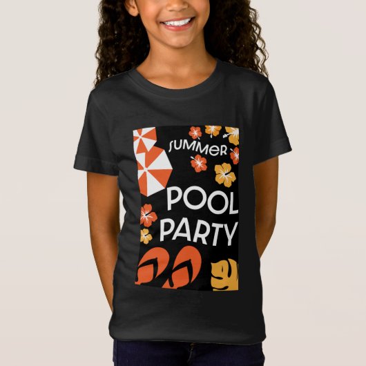 Summer Pool Party-T-Shirt T-shirt (Voorkant)