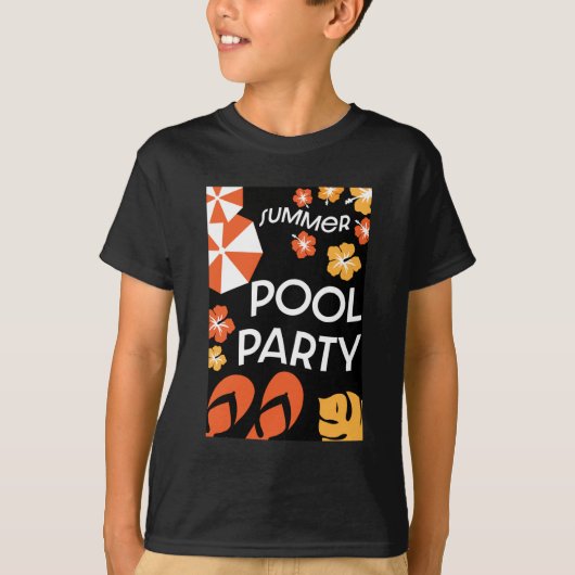 Summer Pool Party-T-Shirt T-shirt (Voorkant)