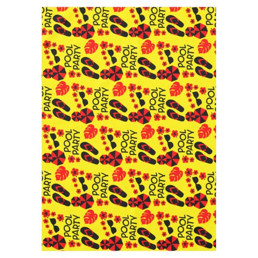 Summer Pool Party Tablecloth Tafelkleed (Voorkant)
