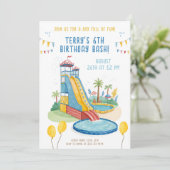 Summer Pool Party voor kinderen Kaart (Staand voorkant)