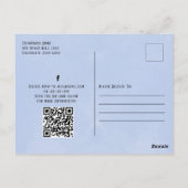 Summer Pool Party Waterverf Custom Briefkaart (Achterkant)