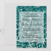 Summer Pool Wedding Kaart (Voorkant / Achterkant)