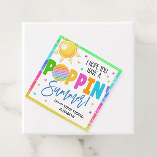 Summer Pop It Gift Labels (In situ)