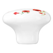 Summer Poppies Knob Keramische Knop (Zijkant)