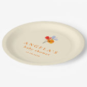 Summer Poppy Baby shower Paper Bord (Gekanteld)