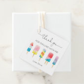 Summer popsiche-verjaarfeest bedankjes labels (In situ)