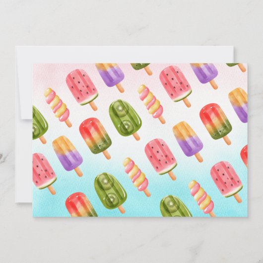 Summer popsiche-verjaarfeest kaart (Achterkant)