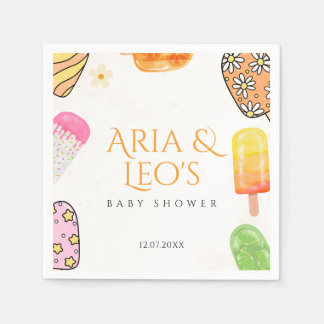 Summer Popsicle Baby shower servetten
