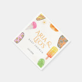 Summer Popsicle Baby shower servetten (Hoek)