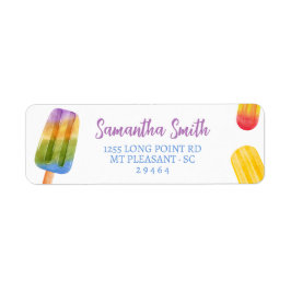 Summer Popsicle Boeken voor Baby shower Etiket