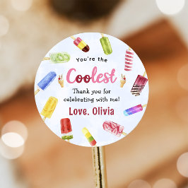 Summer Popsicle Ice Cream Verjaardag Sticker