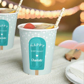 Summer Popsicle Kids Birthday Party Personalized Papieren Bekers