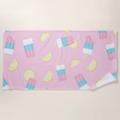 Summer Popsicle Lemon Strandlaken (Voorkant)