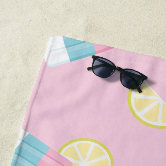 Summer Popsicle Lemon Strandlaken (In situ)
