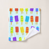 Summer Popsicle Pattern Bath Towelset Bad Handdoek (Wasdoekje)