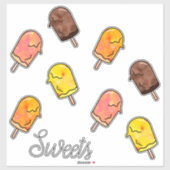 Summer Popsicle Sticker set (Vel)