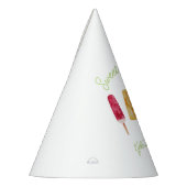 Summer Popsicle verjaardagsfeestje Feesthoedjes (Links)