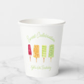Summer Popsicle verjaardagsfeestje Papieren Bekers (Voorkant)