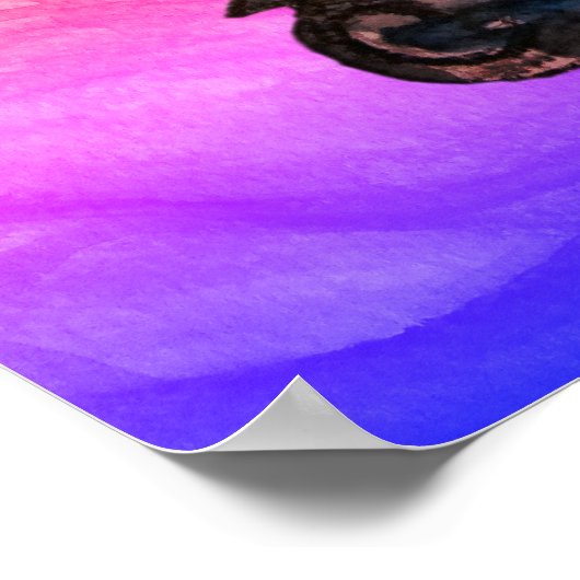 Summer Poster Push Scooter Floral Art (Hoek)