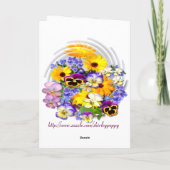 Summer Posy ~ Bedankt (Achterkant)