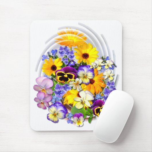 SUMMER POSY ~ Mousepad Muismat (Met muis)
