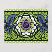 Summer Primrose in Groen - Briefkaart (Voorkant)