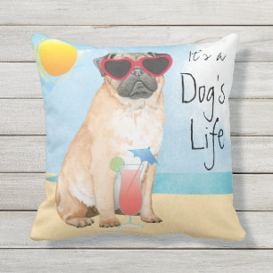Summer Pug Buitenkussen