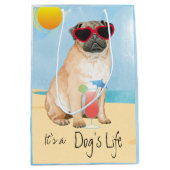 Summer Pug Medium Cadeauzakje (Voorkant)