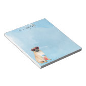 Summer Pug Notitieblok (Schuin)