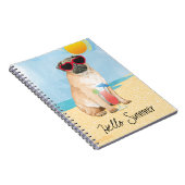 Summer Pug Notitieboek (Rechterzijde)