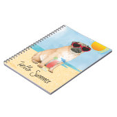 Summer Pug Notitieboek (Linkerzijde)