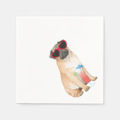 Summer Pug Servet (Voorkant)