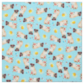 Summer Pug Stof (Swatch)