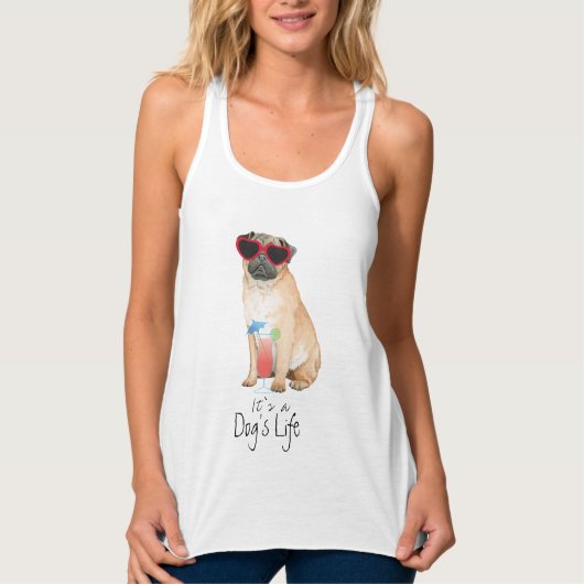 Summer Pug Tanktop (Voorkant)
