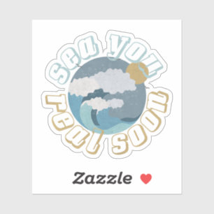 Summer Pun: Zee je snel. Sticker