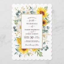 SUMMER RADIANCE Sunflower Garden Greenery Wedding
