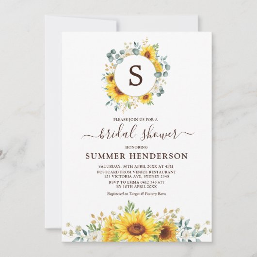 SUMMER RADIANCE - Tuinzonnebloemen Vrijgezellenfee Kaart (Voorkant)