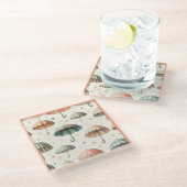 Summer Rain Glazen Onderzetter (Schuin)