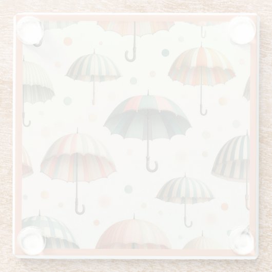 Summer Rain Glazen Onderzetter (Achterkant)