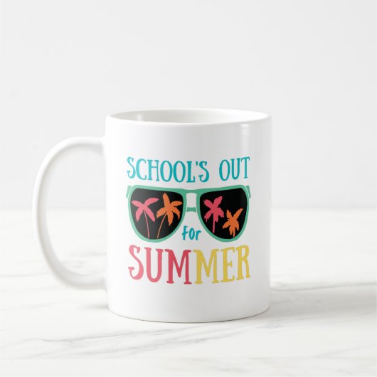 Summer Rainbow Laatste dag van schoolleraar Koffiemok (Links)