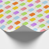 Summer Rainbow Popsicles Pattern Cadeaupapier (Hoek)