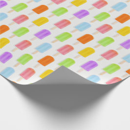 Summer Rainbow Popsicles Pattern Cadeaupapier