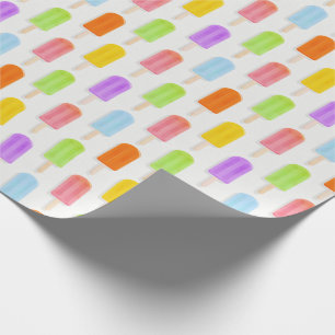 Summer Rainbow Popsicles Pattern Cadeaupapier