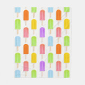 Summer Rainbow Popsicles Pattern Fleece Deken (Voorkant)