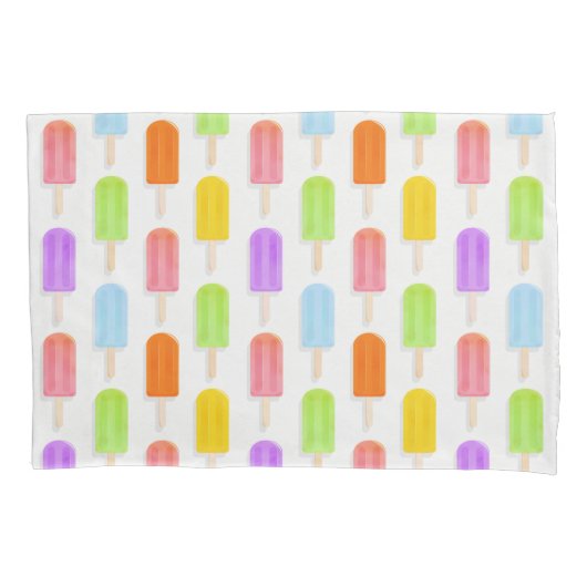 Summer Rainbow Popsicles Pattern Kussensloop (Voorkant)