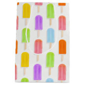 Summer Rainbow Popsicles Pattern Medium Cadeauzakje (Achterkant)