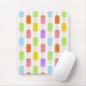 Summer Rainbow Popsicles Pattern Muismat (Met muis)