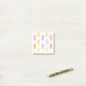 Summer Rainbow Popsicles Pattern Post-it® Notes (Op bureau)
