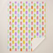 Summer Rainbow Popsicles Pattern Sherpa Deken (Voorkant)
